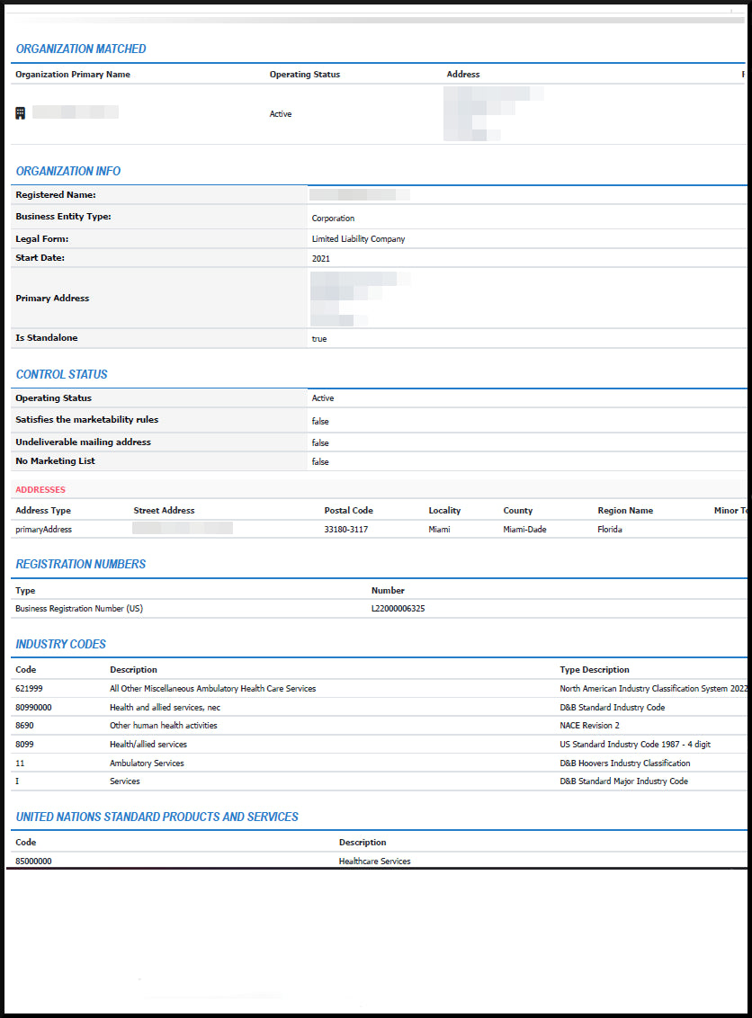 Relatório de empresa estrangeira