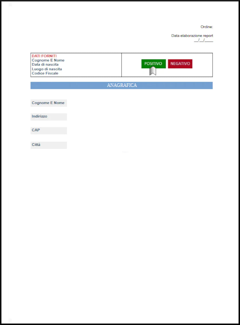 Anagraphic tracing