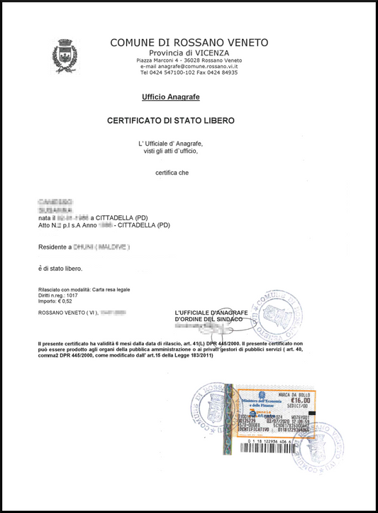 Certificati Servizinformativi certificati-servizinformativi
